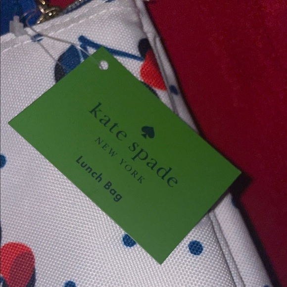 Kate Spade Red & White Cherry Collection Lunch Bag - Picture 2 of 7
